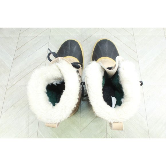 Sorel Tan Leather Faux Fur Wool Waterproof Snow Boots Size 9 - Picture 6 of 10